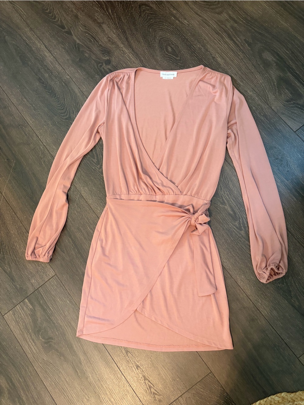 Lovers + Friends Dusty Rose Wrap Top